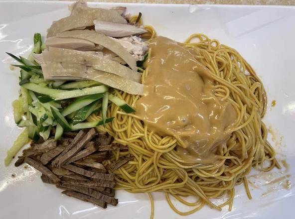 combination on cold noodle 三丝冷面